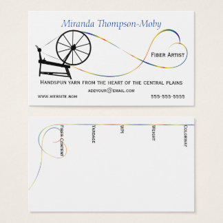 Cartes De Visite Roue tourbée à main