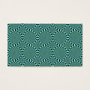 Cartes De Visite Roues de rotation d'expansion d'illusion optique