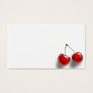 Cartes De Visite rouge-31484 rouge deux fruits alimentaires DIGITAL
