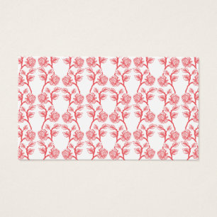 Cartes De Visite Rouge et rose papier cadeau présentant un motif ré