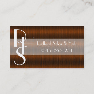 Cartes de visite rouge foncé de beauté de styliste