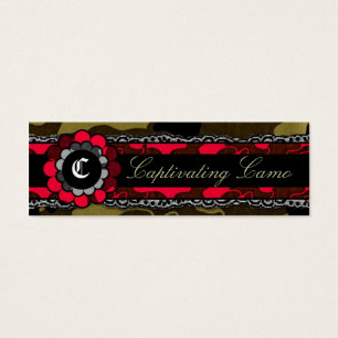 Cartes De Visite Rouge mordant captivant de 311 Camo