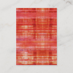 Cartes de visite rouges d'art abstrait de point