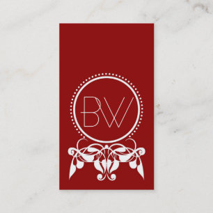 Cartes de visite [rouges] de Flourish de