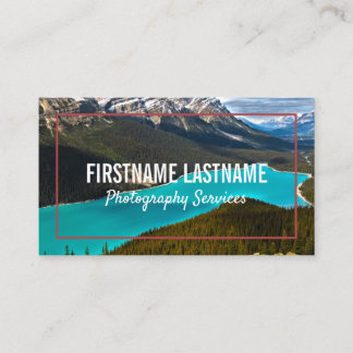 Cartes de visite rouges de la photographie profess