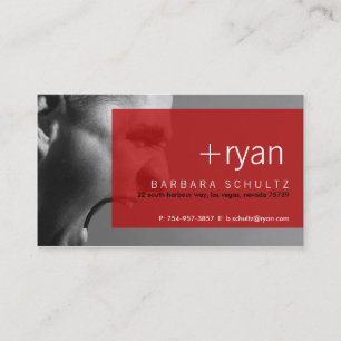 Cartes de visite [rouges] du visage de Ryan