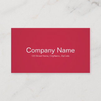 Cartes de visite rouges simples et professionnels