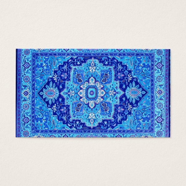 Cartes De Visite RUG PERSIEN - Bleu (Devant)