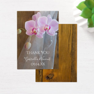 Cartes De Visite Rustic Orchid Elegance Country Wedding Favor Tags