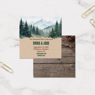 Cartes De Visite Rustique La Forêt