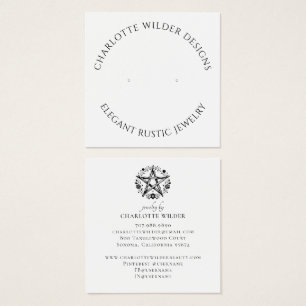 Cartes De Visite Rustique Pagan Wiccan Pentacle Bijoux oreille