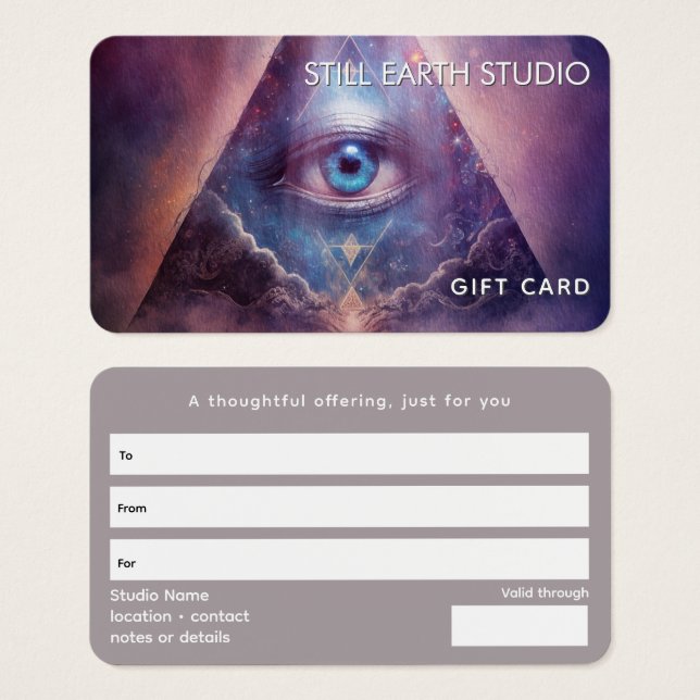 Cartes De Visite Sacred Axis | Third Eye Design (Devant & derrière)