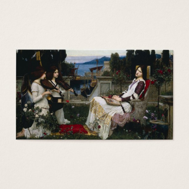 Cartes De Visite Saint Cecilia dans le jardin (Devant)