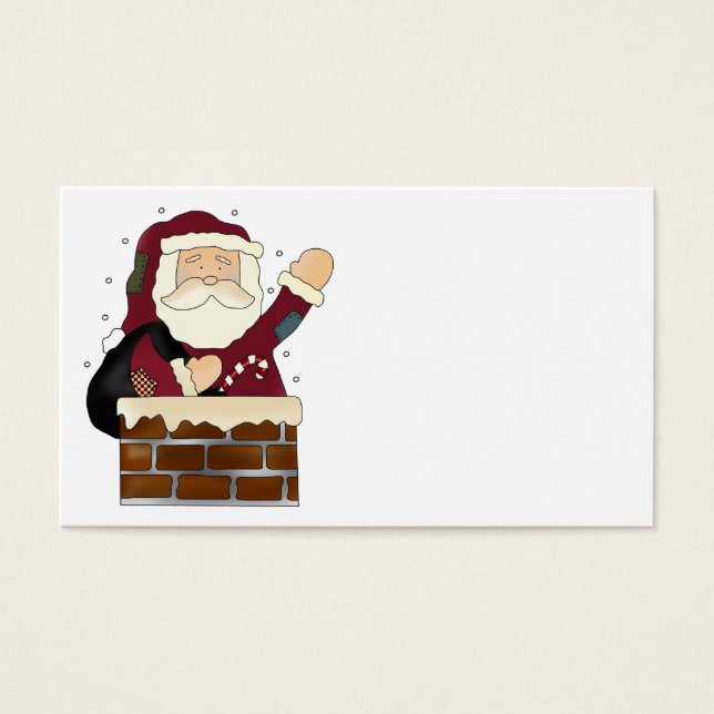 Cartes De Visite Sainte-Claus (Devant)