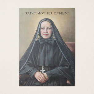 Cartes De Visite Sainte Mère Cabrini Catholique Prière religieuse r