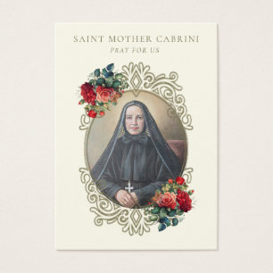 Cartes De Visite Sainte Mère Cabrini Catholique Prière religieuse r