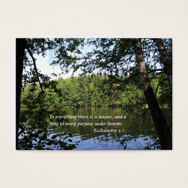 Cartes De Visite Saison Ecclesiastes Lake Forest (Devant)