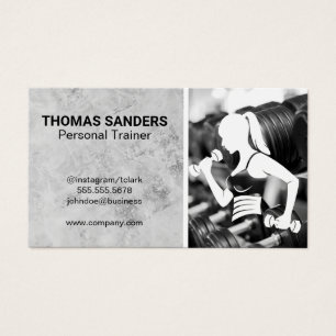 Cartes De Visite Salle De Fitness Entraînement Formateur person