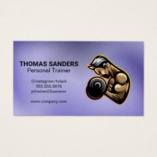 Cartes De Visite Salle de sport Levage de poids Santé