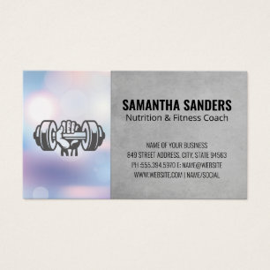 Cartes De Visite Salle de sport Santé Fitness Nutrition Entra