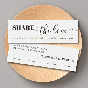 Cartes De Visite Salon de beauté moderne et élégant