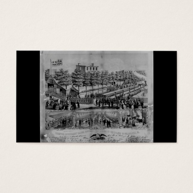 Cartes De Visite Salon de rafraîchissement volontaire vers 1861 (Devant)