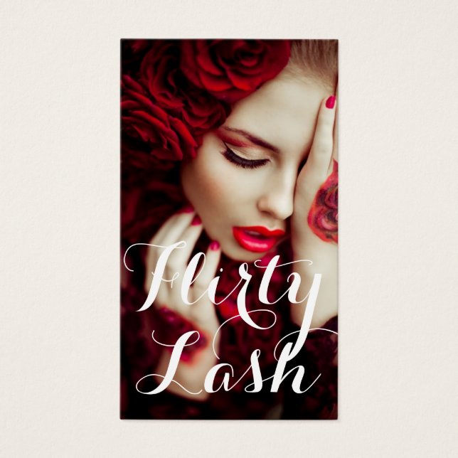 Cartes De Visite Salon des extensions Lash (Devant)