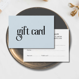 Cartes De Visite Salon minimaliste Elegant Bleu Bleu Bleu Bleu Beau