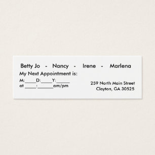 Cartes De Visite Salon moderne