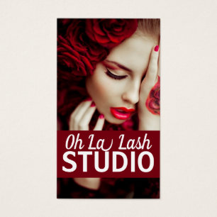 Cartes De Visite Salon Moderne De Belles Extensions Lash