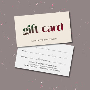 Cartes De Visite Salon Pastel Simple Et Élégant