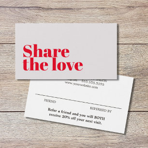 Cartes De Visite Salon rouge minimaliste et élégant Rose