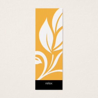Cartes De Visite Salon Signet Spa feuille audacieuse fleurs fleurie