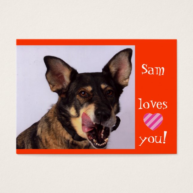Cartes De Visite Sam- Angels en laisse (Devant)