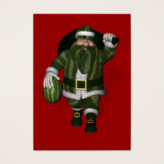 Cartes De Visite Santa Claus Melon Farmer (Devant)