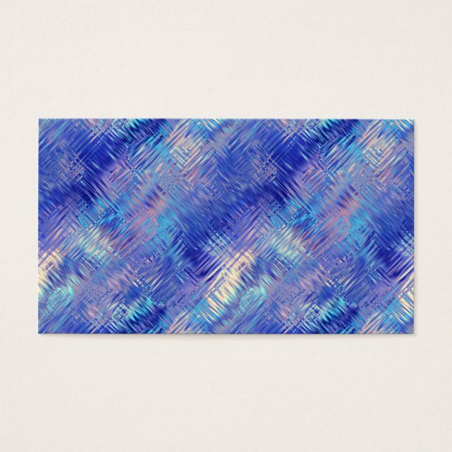 Cartes De Visite Sapphire Blue Scribbled Texture (Devant)