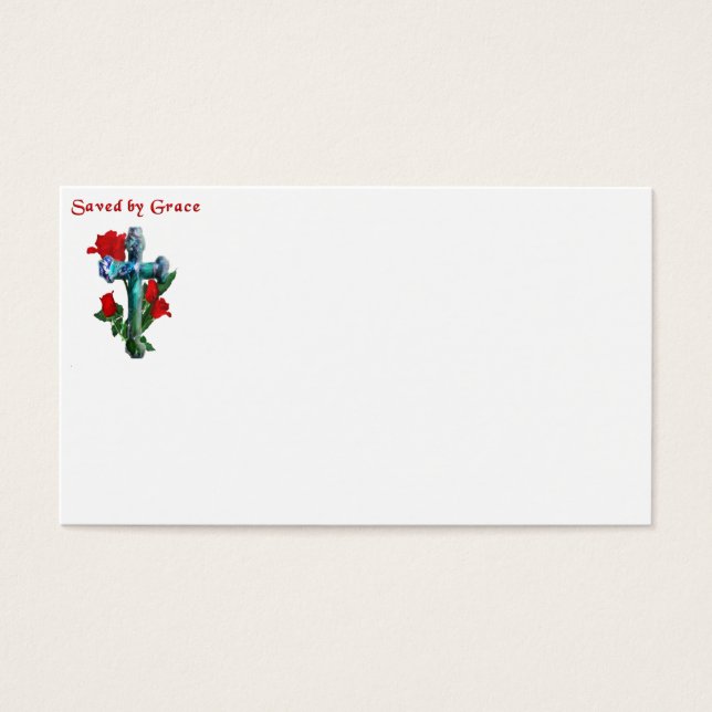 Cartes De Visite Sauvé par grâce (Devant)