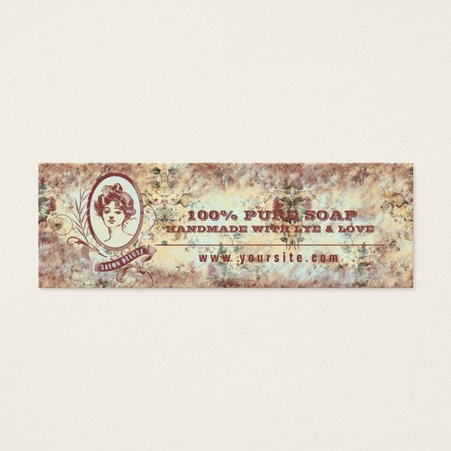 Cartes De Visite SAVON DELUXE - Étiquette de prix des marchandises (Devant)