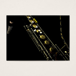 Cartes De Visite Saxophone bariolé