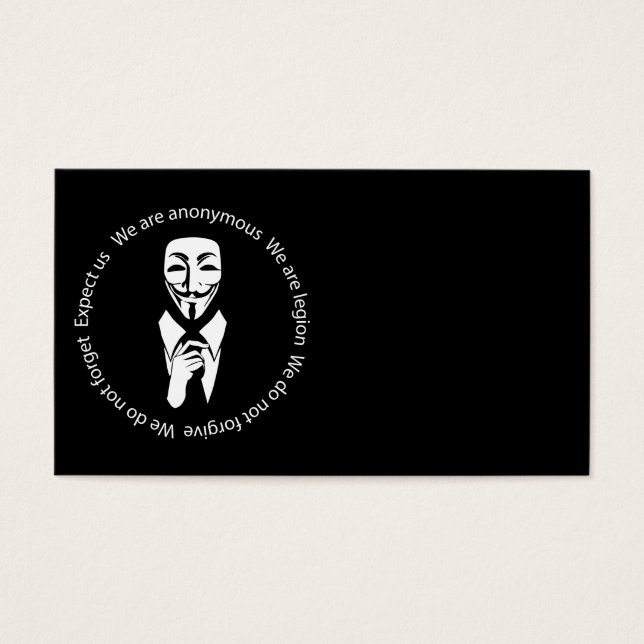Cartes De Visite Sceau anonyme (Devant)
