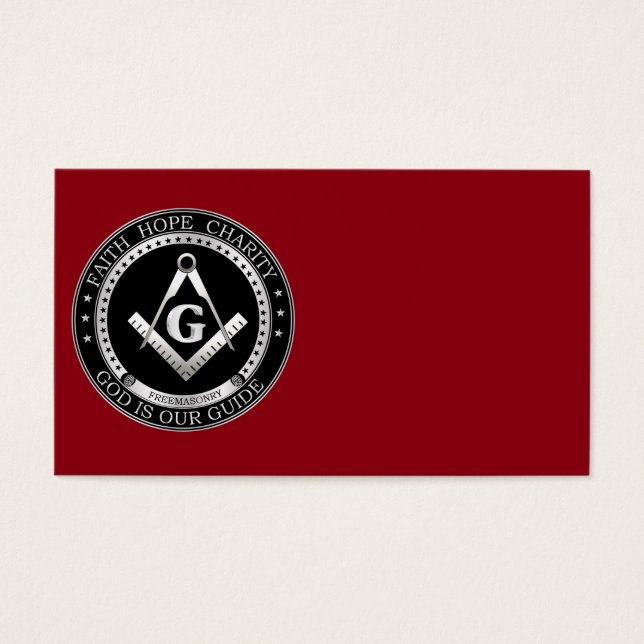 Cartes De Visite Sceau de franc-maçonnerie (Devant)