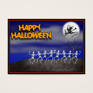 Cartes De Visite Scène de la fête d'Halloween