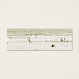 Cartes De Visite Scène en pastel de plage