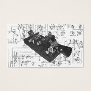 Cartes De Visite Schéma de clé radio du code Morse