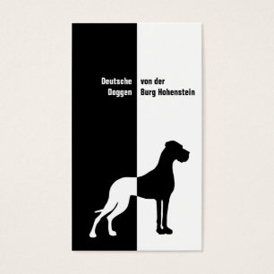 Cartes De Visite Schwarz weiß Imposant