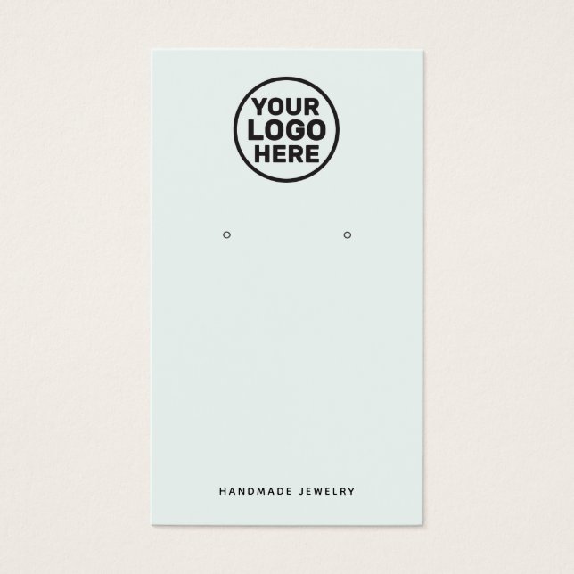 Cartes De Visite Seafoam Green Eear Ajouter Logo Display Porte (Devant)