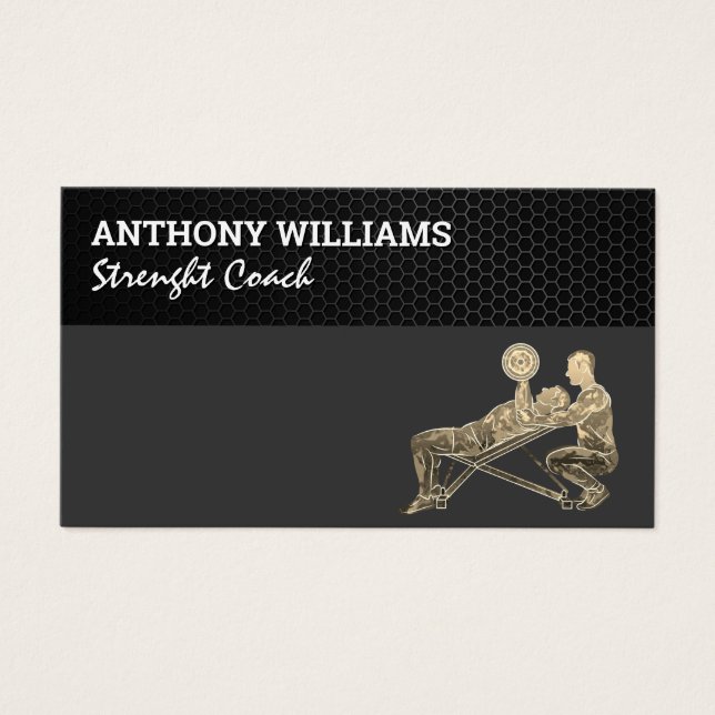 Cartes De Visite Séance de formation personnelle | Métal industriel (Devant)