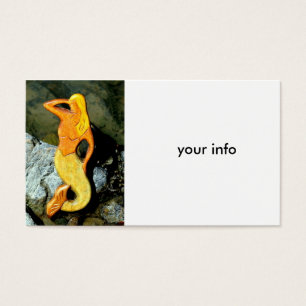Cartes De Visite seaward gazing blonde mermaid