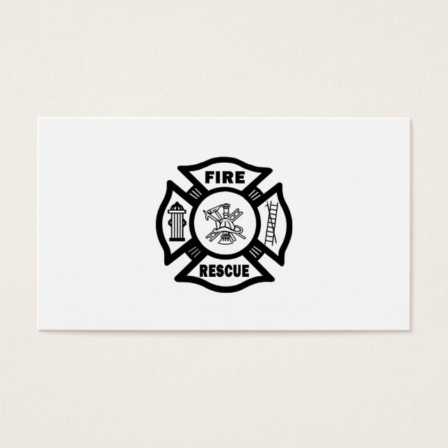 Cartes De Visite Secourt incendie (Devant)