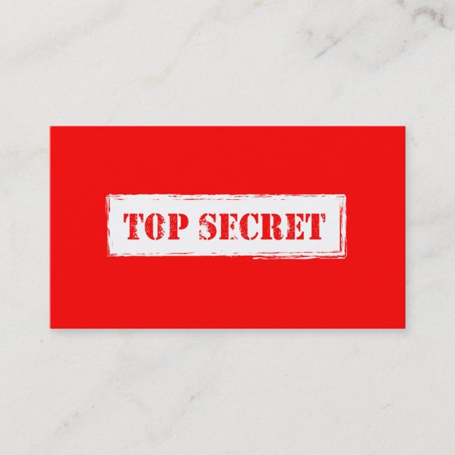 Cartes de visite secrets (Devant)